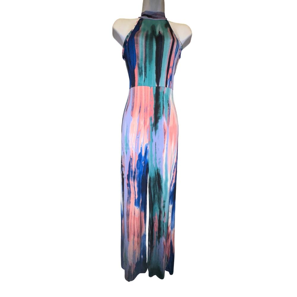 Codigo Multicolor Sleeveless Jumpsuit Woman Sz S